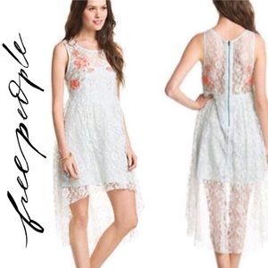 Free People Russian Nesting Doll Dress - Ice Blue